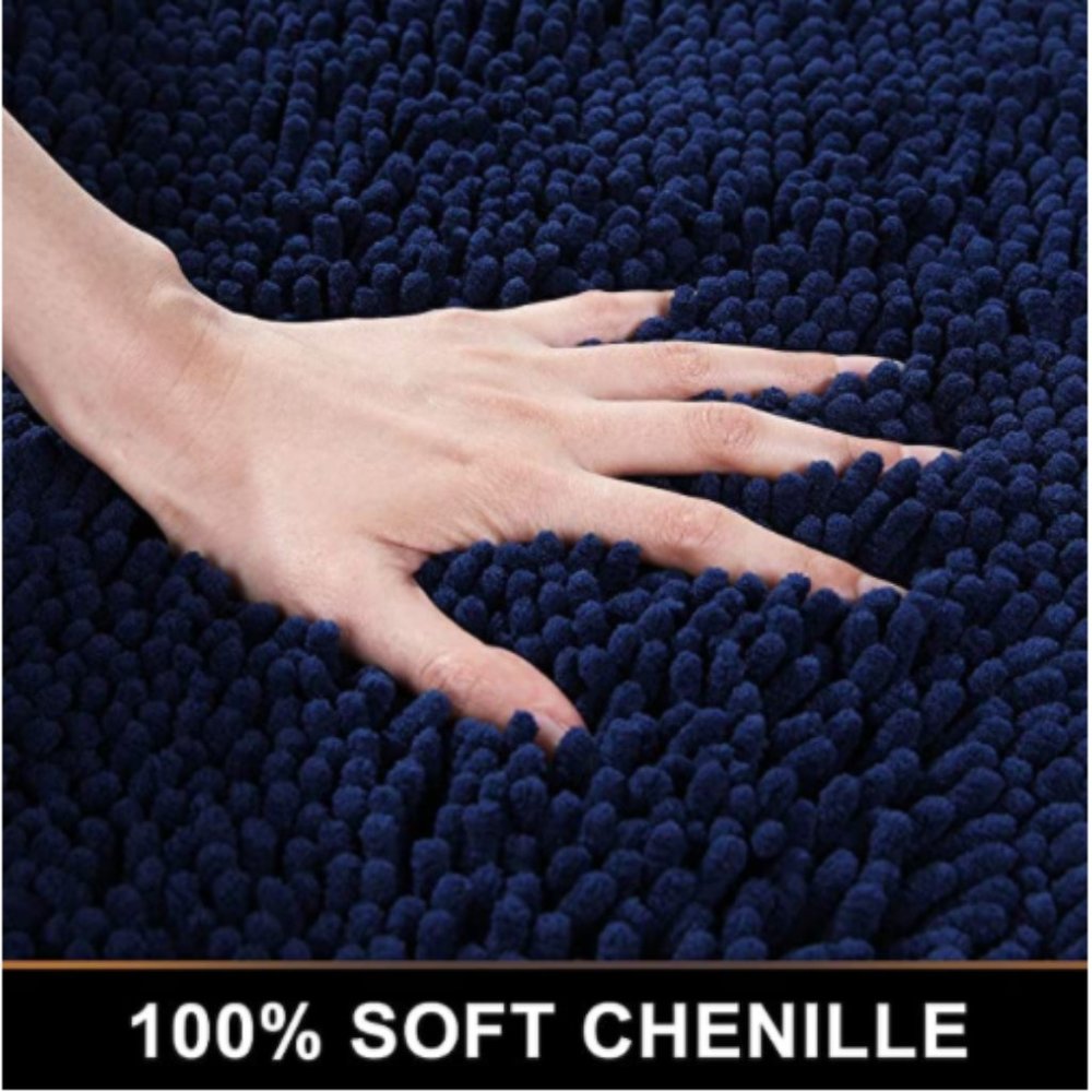 NEW! 2 Piece Chenille Bath Mat Set